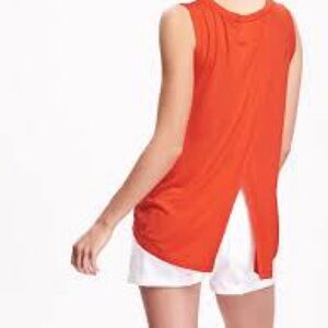 Old Navy orange split back XS swing tank. Lightweight super soft very stretchy